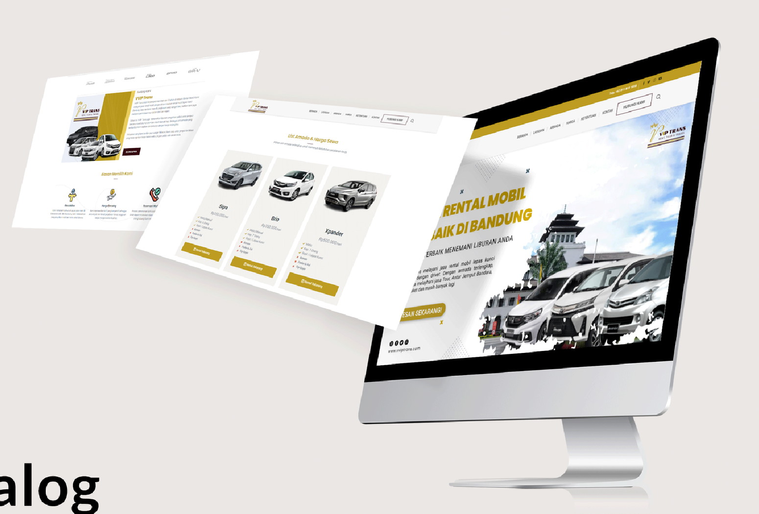 VVIP Trans — Vehicle Rental & Fleet E-Catalog